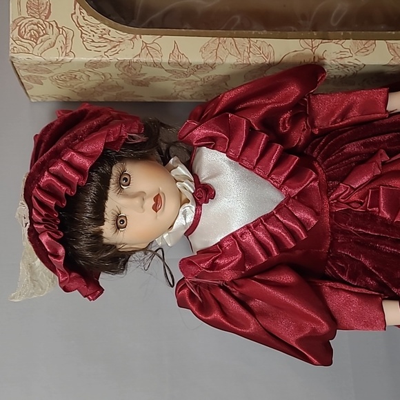 Victorian Crowne Fine Porcelain Doll - Picture 2 of 8